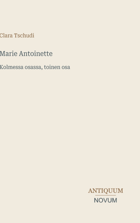 Carte Marie Antoinette Clara Tschudi