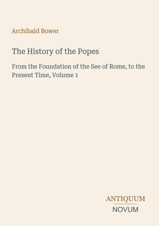 Kniha The History of the Popes 