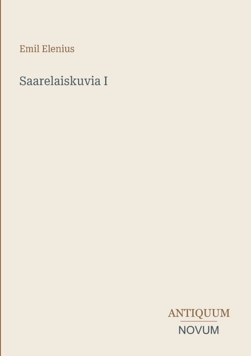 Книга Saarelaiskuvia I Emil Elenius