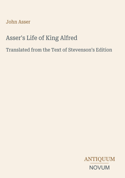 Livro Asser's Life of King Alfred 