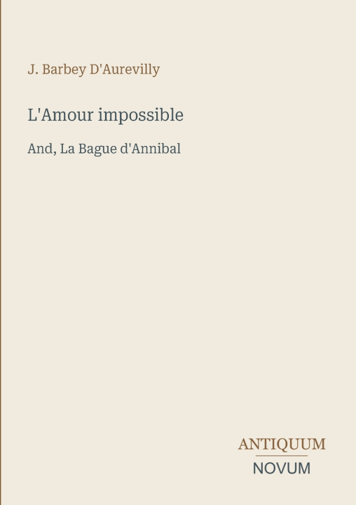 Buch L'Amour impossible 