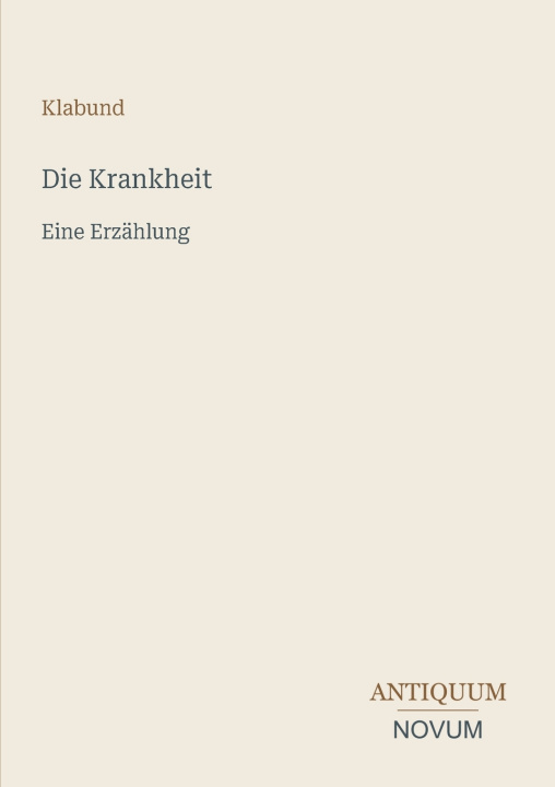 Knjiga Die Krankheit 