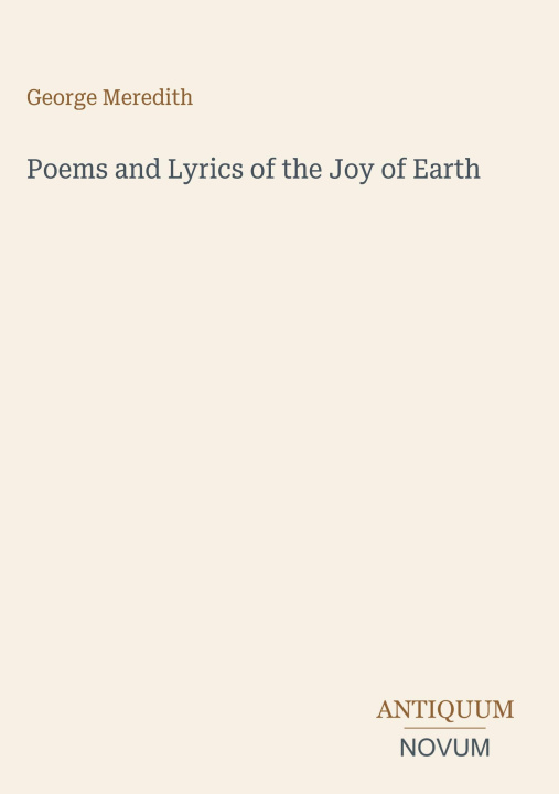 Livro Poems and Lyrics of the Joy of Earth 