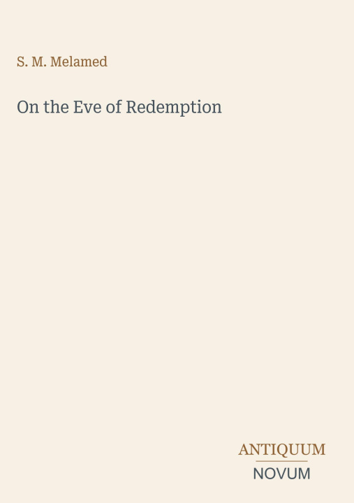 Libro On the Eve of Redemption 