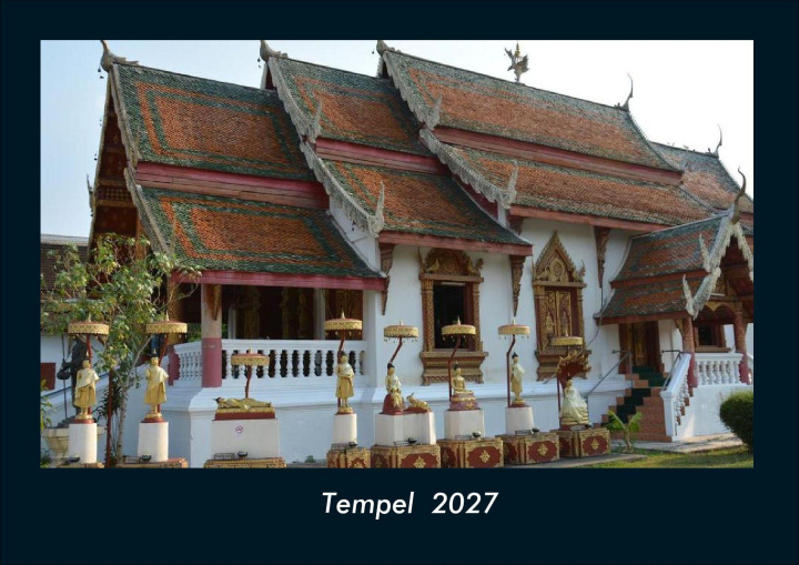 Kalender/agenda Tempel  2027 Fotokalender DIN A4 Kevin Heber