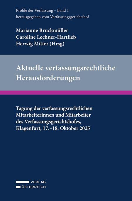 Libro Aktuelle verfassungsrechtliche Herausforderungen Caroline Lechner-Hartlieb