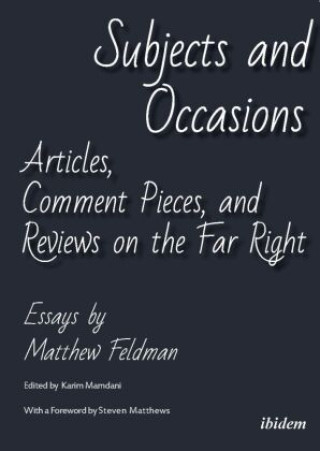 Libro Subjects and Occasions Karim Mamdani