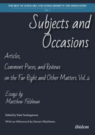 Livro Subjects and Occasions Kate Yanduganova