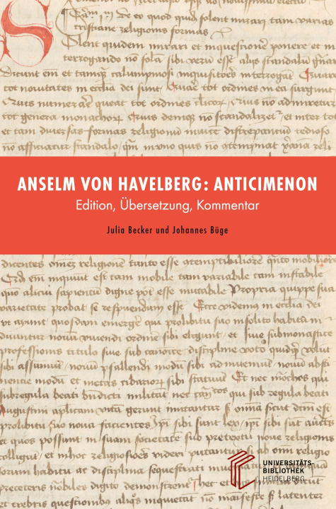 Buch Anselm von Havelberg: Anticimenon Johannes Büge
