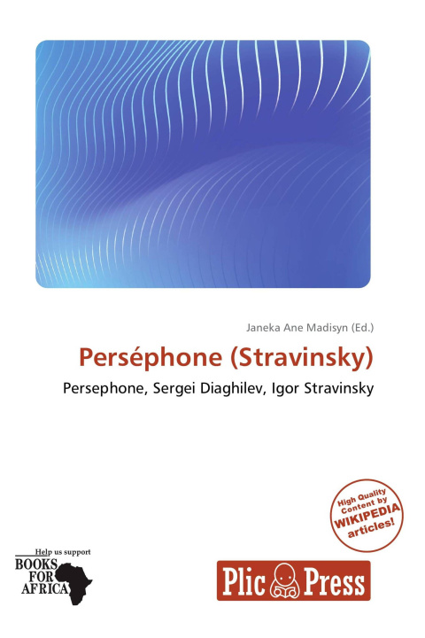 Книга Perséphone (Stravinsky) 