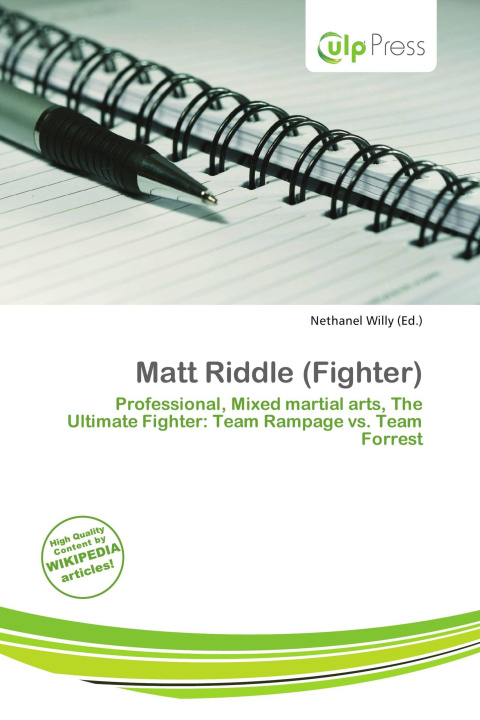 Libro Matt Riddle (Fighter) 