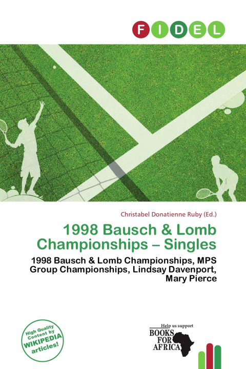 Knjiga 1998 Bausch & Lomb Championships - Singles 