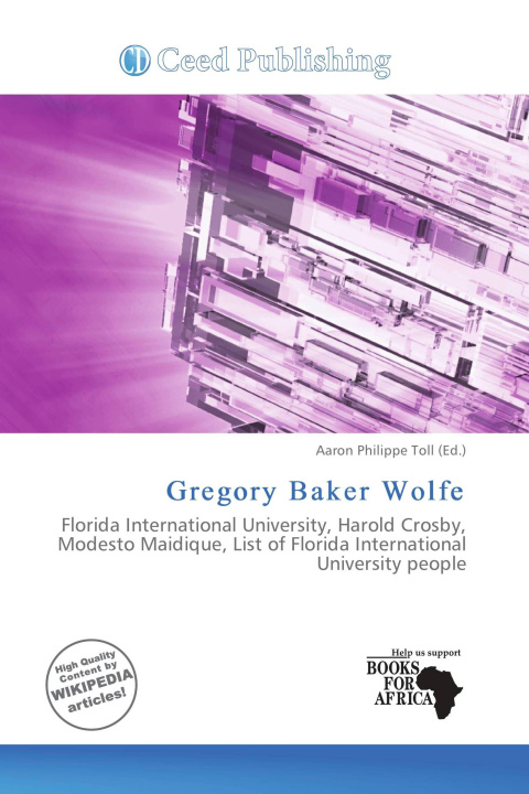 Libro Gregory Baker Wolfe 