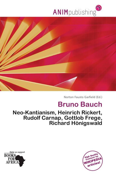 Libro Bruno Bauch 