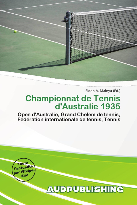 Kniha Championnat de Tennis d'Australie 1935 