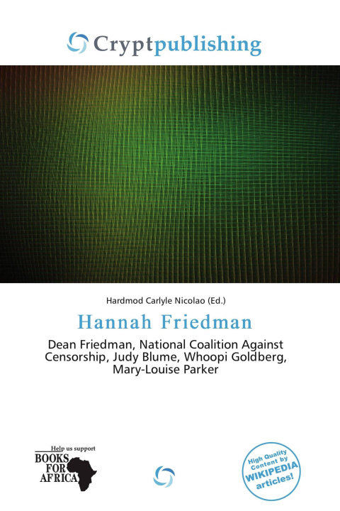 Libro Hannah Friedman 