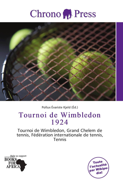 Carte Tournoi de Wimbledon 1924 