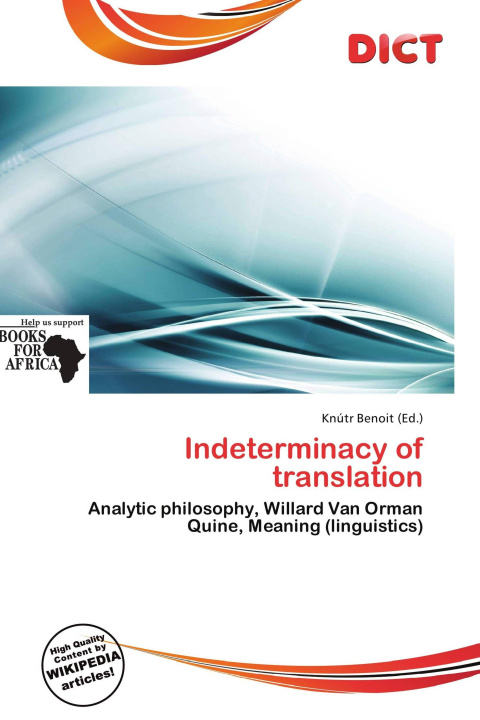 Book Indeterminacy of translation 