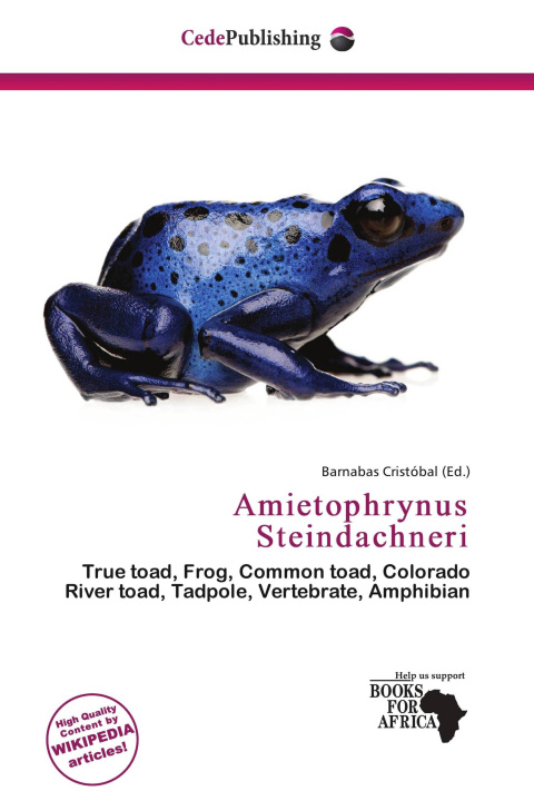 Libro Amietophrynus Steindachneri 