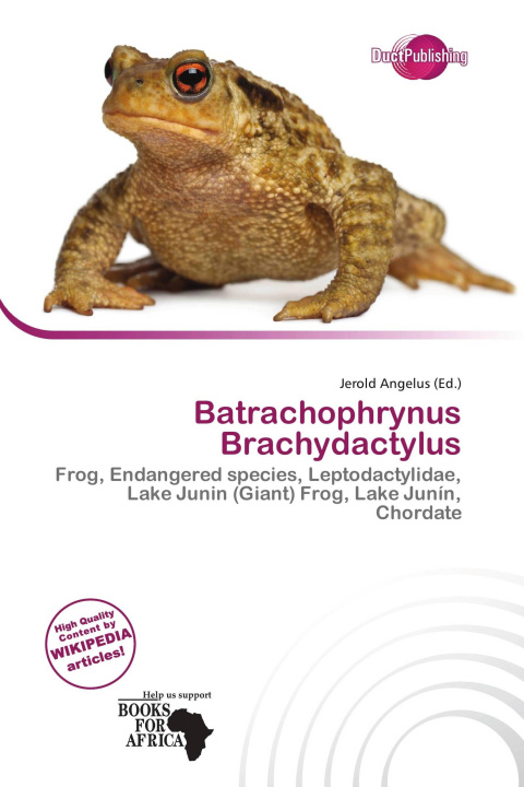 Knjiga Batrachophrynus Brachydactylus 
