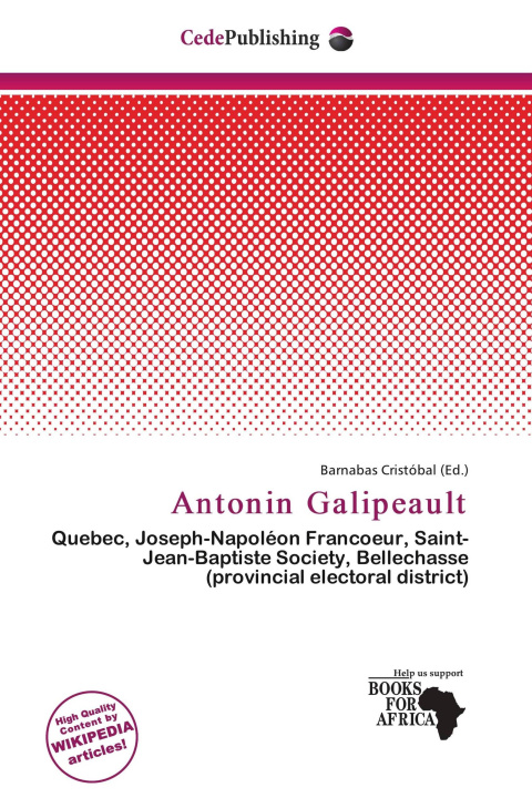 Libro Antonin Galipeault 