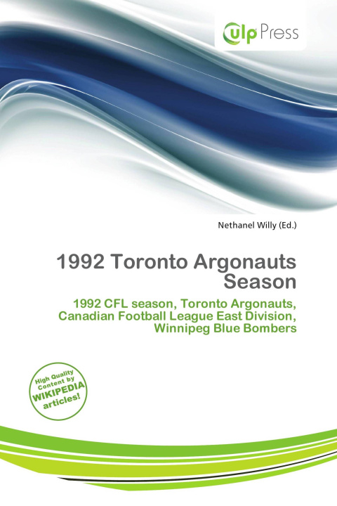 Livro 1992 Toronto Argonauts Season 