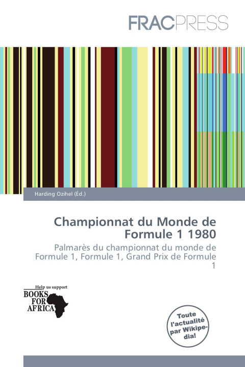 Kniha Championnat du Monde de Formule 1 1980 