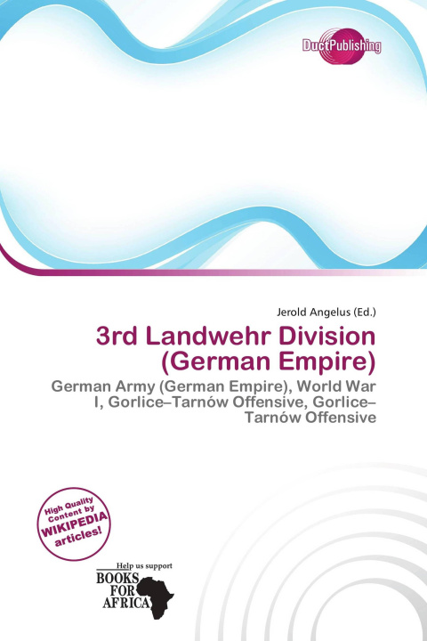 Carte 3rd Landwehr Division (German Empire) 