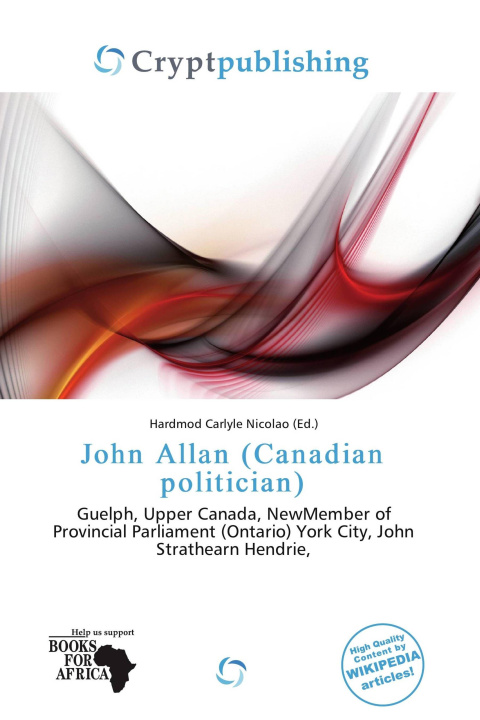Kniha John Allan (Canadian politician) 