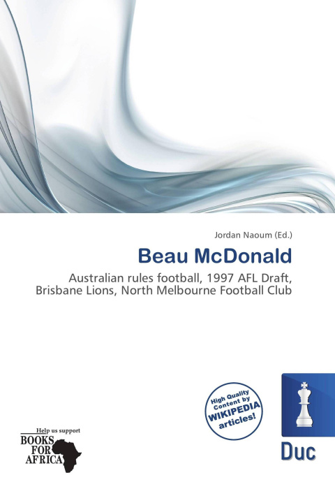 Libro Beau McDonald 