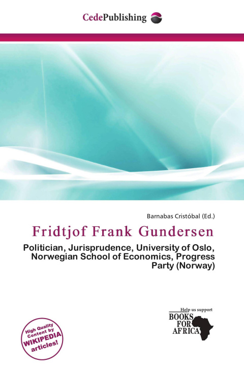 Knjiga Fridtjof Frank Gundersen 