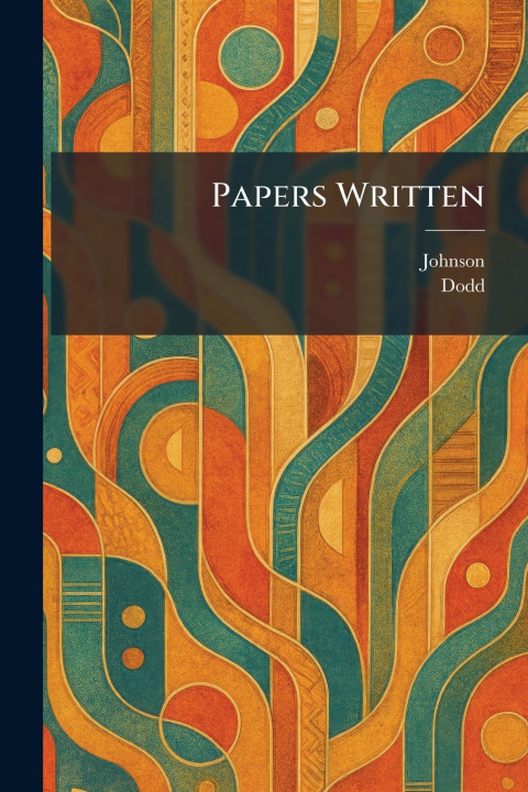 Carte Papers Written Johnson