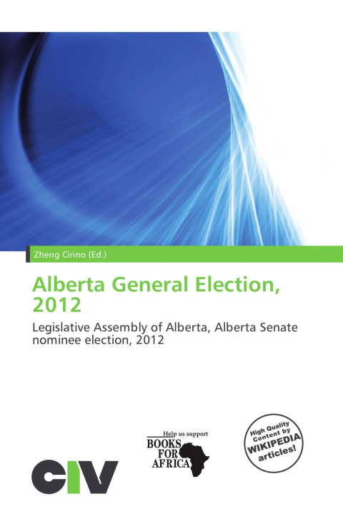 Książka Alberta General Election, 2012 