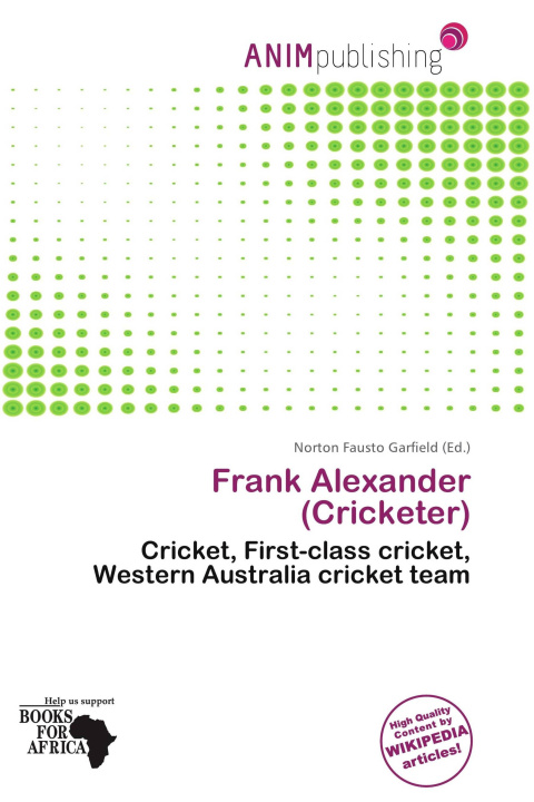Книга Frank Alexander (Cricketer) 