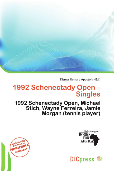 Книга 1992 Schenectady Open - Singles 