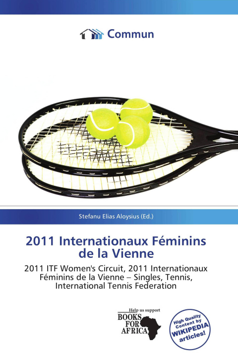 Książka 2011 Internationaux Féminins de la Vienne 