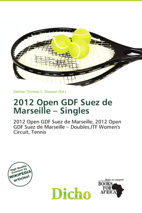 Книга 2012 Open GDF Suez de Marseille - Singles 