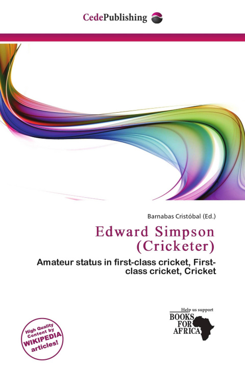 Carte Edward Simpson (Cricketer) 