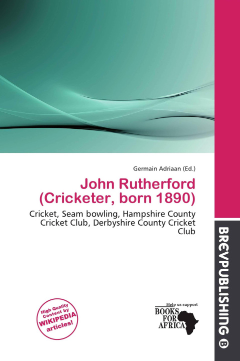 Kniha John Rutherford (Cricketer, born 1890) 