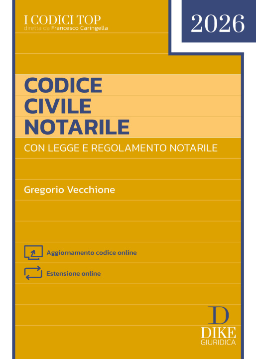 Kniha Codice Civile Notarile Top 2026 Gregorio Vecchione