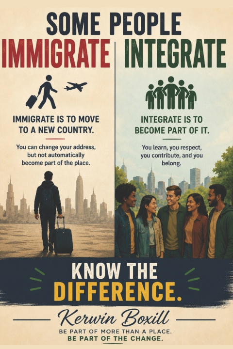 Книга SOME PEOPLE IMMIGRATE. SOME INTEGRATE. Know The Difference Kerwin Boxill