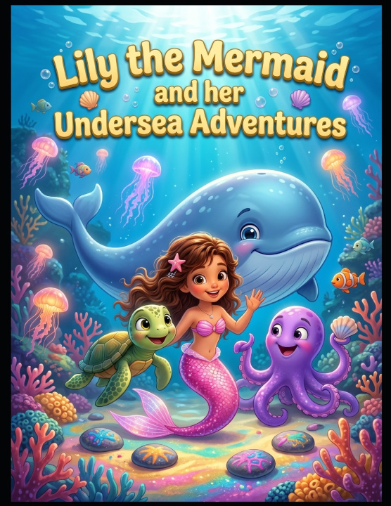 Carte Lily the Mermaid' and her Undersea Adventures Bab Neg