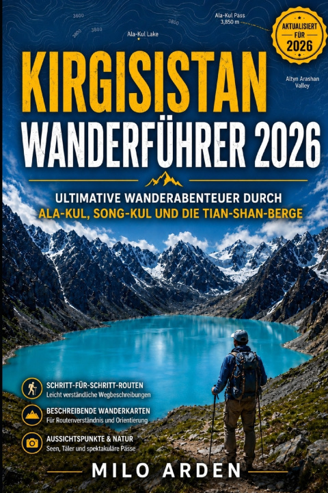 Carte Kirgisistan Wanderführer 2026 MILO ARDEN