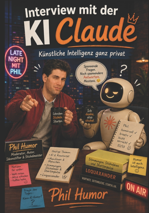 Boek Interview mit der KI Claude Phil Humor