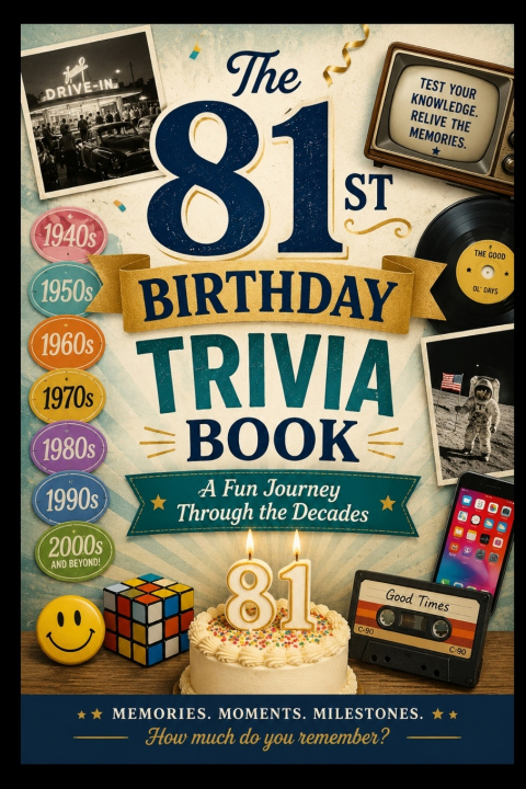 Libro The 81st Birthday Trivia Book Liam Calder
