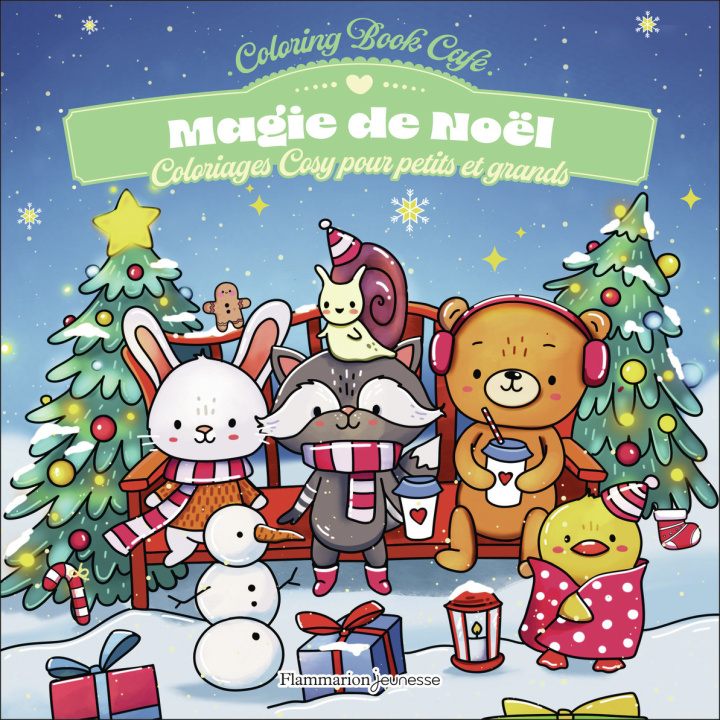 Carte Magie de Noël Coloring Book Café