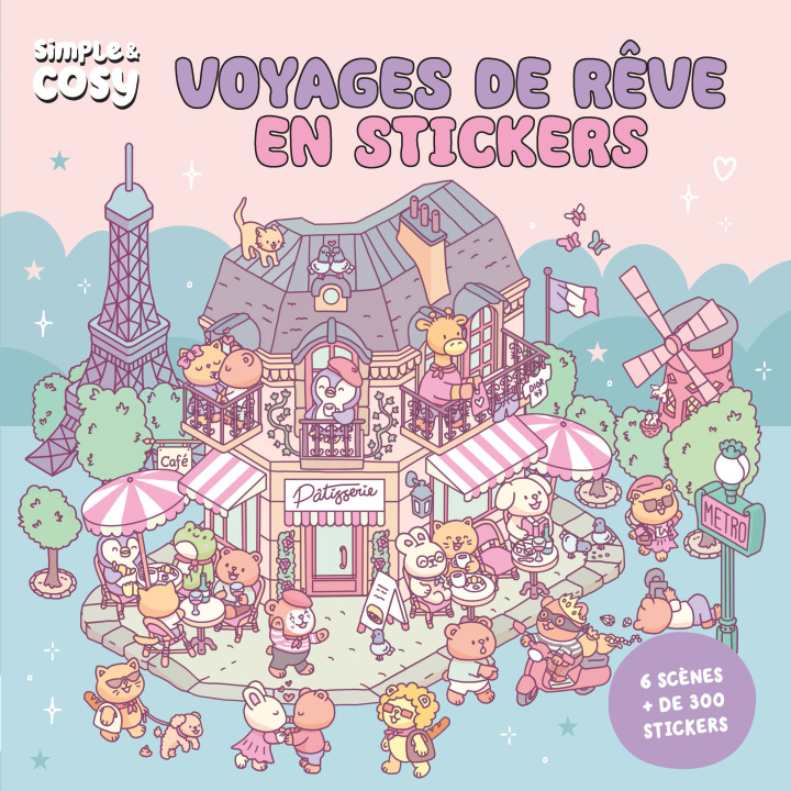 Könyv Simple et cosy - Voyages de rêve en stickers 