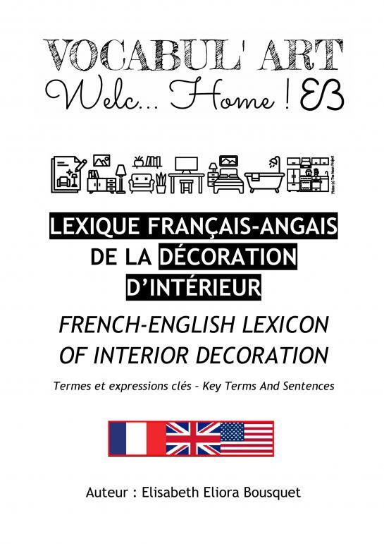 Boek LEXIQUE DE LA DÉCO D?INTÉRIEUR (FR-EN) Elisabeth Eliora BOUSQUET