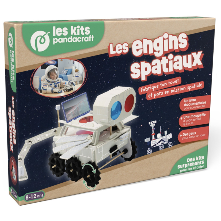 Boek Engins Spatiaux - Kit Pandacraft 8 - 12 ans 
