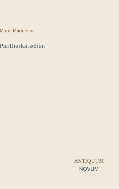 Book Pantherkätzchen Marie Madeleine